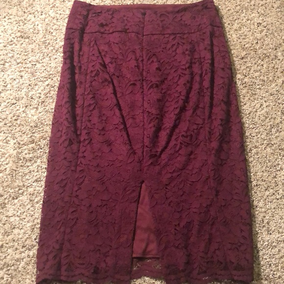 Express maroon pencil skirt. - Picture 2 of 2